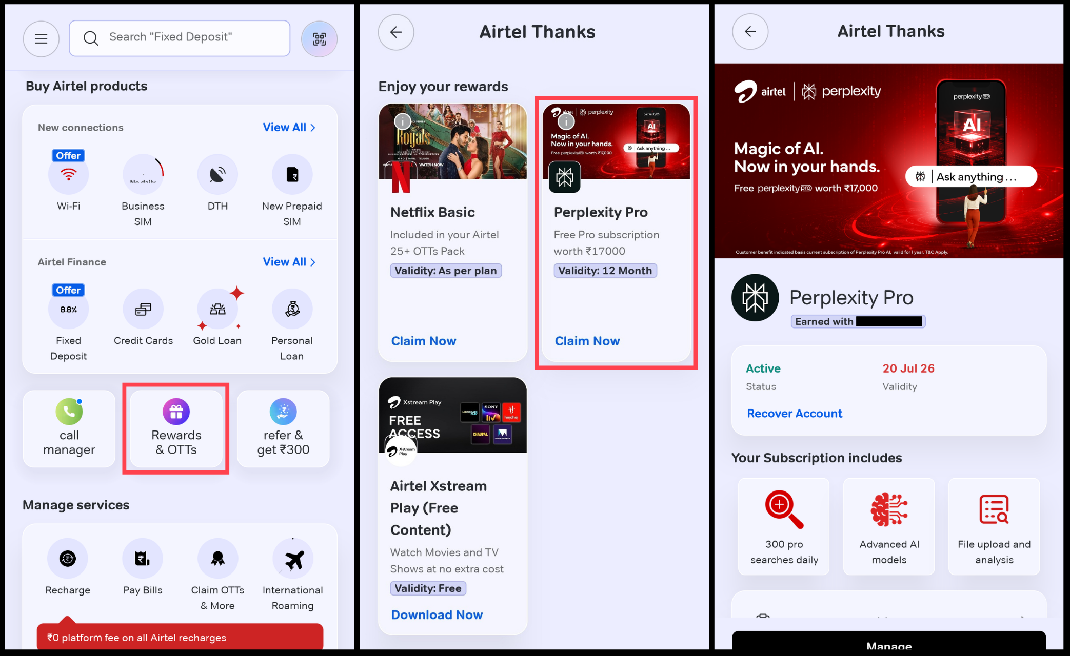 Get Perplexity Pro for Free - Claim Airtel Perplexity offer (step-by-step)
