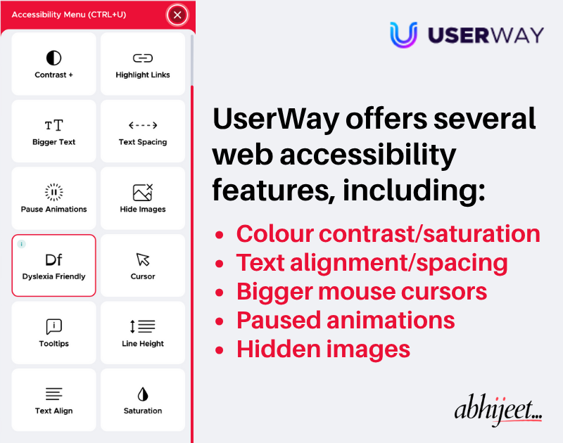 UserWay accessibility widget
