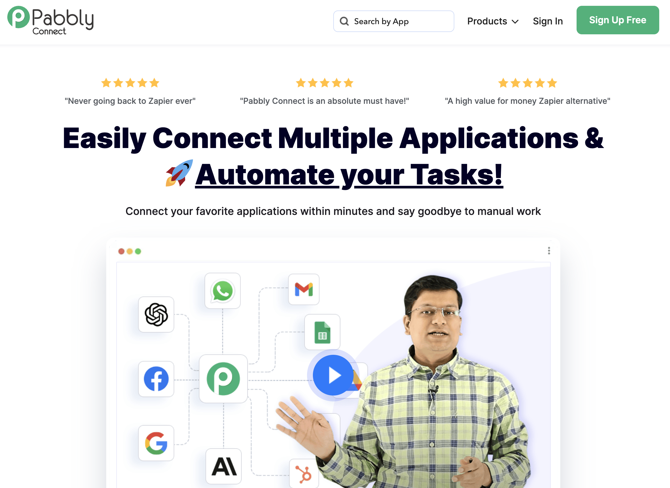 Pabbly Connect Review Image - Effective Automations for Content Creators & Bloggers